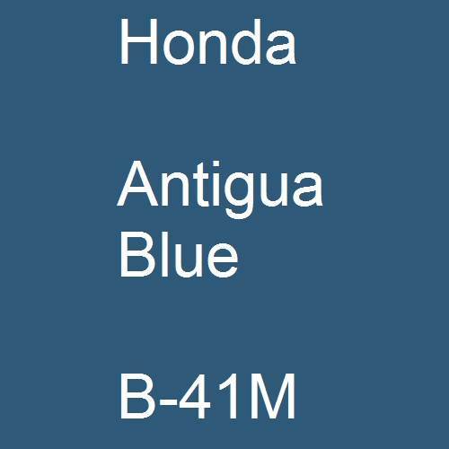 Honda, Antigua Blue, B-41M.